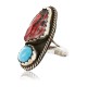 Handmade Certified Authentic Navajo .925 Sterling Silver Turquoise Spiny Oyster Native American Ring  371008965323