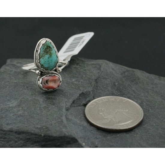 Handmade Certified Authentic Navajo .925 Sterling Silver Turquoise Spiny Oyster Native American Ring  390735954744 All Products 390735954744 390735954744 (by LomaSiiva)