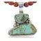 Handmade Certified Authentic Navajo CARICO and Turquoise Native American Necklace 390675643197