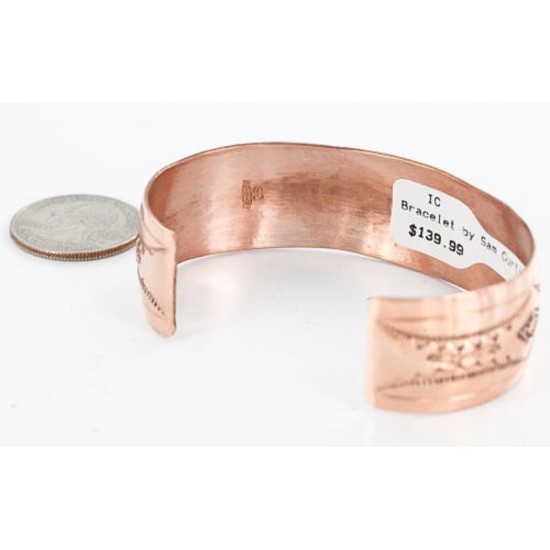 Handmade Certified Authentic Navajo Handstamped Handmade Copper Native American Bracelet 371021492834 Handmade Certified Authentic Navajo Handstamped Handmade Copper Native American Bracelet 371021492834