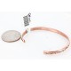 Handmade Certified Authentic Navajo Handstamped Handmade Copper Native American Bracelet 371026696083