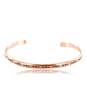 Handmade Certified Authentic Navajo Handstamped Handmade Copper Native American Bracelet 371026847766