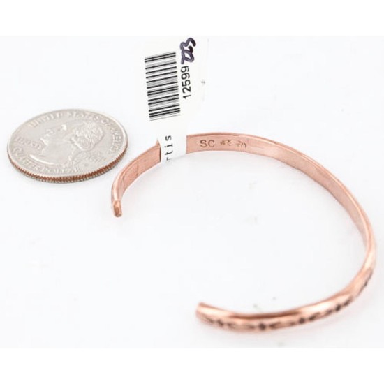 Handmade Certified Authentic Navajo Handstamped Handmade Copper Native American Bracelet 371026923315 Handmade Certified Authentic Navajo Handstamped Handmade Copper Native American Bracelet 371026923315