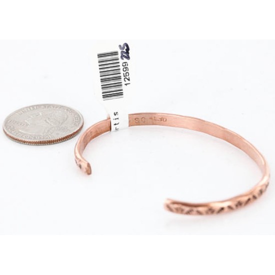Handmade Certified Authentic Navajo Handstamped Handmade Copper Native American Bracelet 371027010778 Handmade Certified Authentic Navajo Handstamped Handmade Copper Native American Bracelet 371027010778