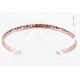 Handmade Certified Authentic Navajo Handstamped Handmade Copper Native American Bracelet 371034095741