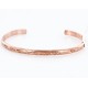 Handmade Certified Authentic Navajo Handstamped Handmade Copper Native American Bracelet 390810104225