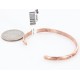 Handmade Certified Authentic Navajo Handstamped Handmade Copper Native American Bracelet 390810104225