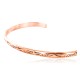 Handmade Certified Authentic Navajo Handstamped Handmade Copper Native American Bracelet 390810104225