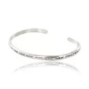 Handmade Certified Authentic Navajo Handstamped Handmade Nickel Native American Bracelet 371013363148