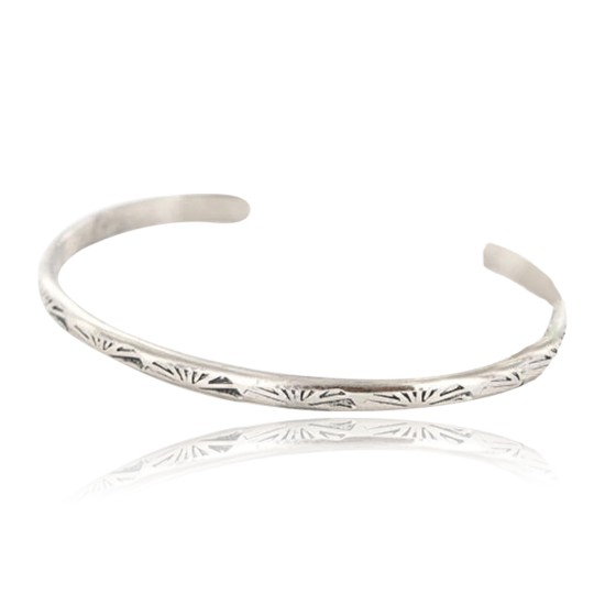 Handmade Certified Authentic Navajo Handstamped Handmade Nickel Native American Bracelet 371037387353 Handmade Certified Authentic Navajo Handstamped Handmade Nickel Native American Bracelet 371037387353
