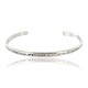 Handmade Certified Authentic Navajo Handstamped Handmade NICKEL Native American Bracelet 390794878780