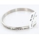 Handmade Certified Authentic Navajo Handstamped Handmade NICKEL Native American Bracelet 390794878780