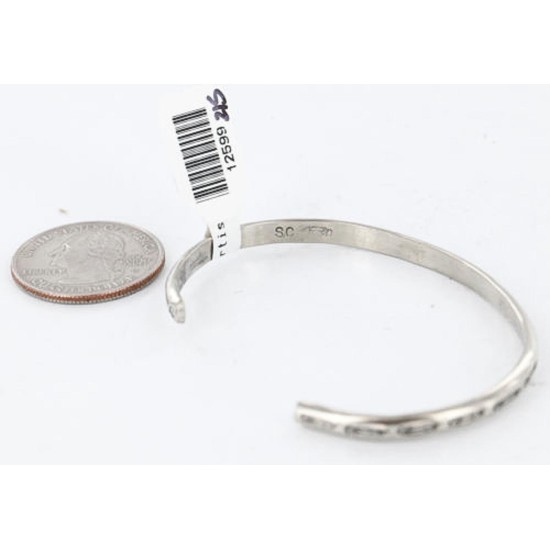 Handmade Certified Authentic Navajo Handstamped Handmade Nickel Native American Bracelet 390803929330 Handmade Certified Authentic Navajo Handstamped Handmade Nickel Native American Bracelet 390803929330
