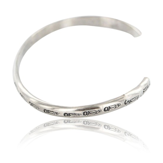 Handmade Certified Authentic Navajo Handstamped Handmade Nickel Native American Bracelet 390803929330 Handmade Certified Authentic Navajo Handstamped Handmade Nickel Native American Bracelet 390803929330