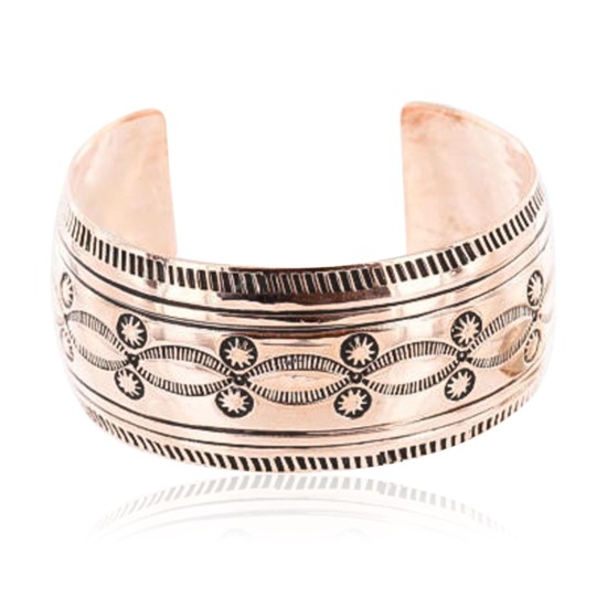 HANDMADE Certified Authentic Navajo Handstamped Pure Copper Native American Bracelet 371105318403