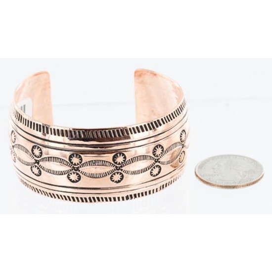Navajo Handstamped Pure Copper Bracelet 12700-51 Navajo Handstamped Pure Copper Bracelet 12700-51