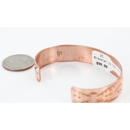 Handmade Certified Authentic Navajo Handstamped Real Handmade Copper Native American Bracelet 371016867764 Handmade Certified Authentic Navajo Handstamped Real Handmade Copper Native American Bracelet 371016867764