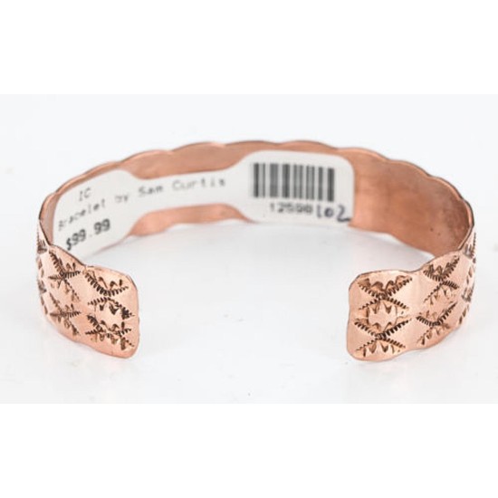 Handmade Certified Authentic Navajo Handstamped Real Handmade Copper Native American Bracelet 371017092654 Handmade Certified Authentic Navajo Handstamped Real Handmade Copper Native American Bracelet 371017092654