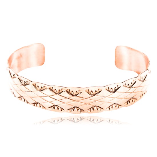 Handmade Certified Authentic Navajo Handstamped Real Handmade Copper Native American Bracelet 371019662393 Handmade Certified Authentic Navajo Handstamped Real Handmade Copper Native American Bracelet 371019662393