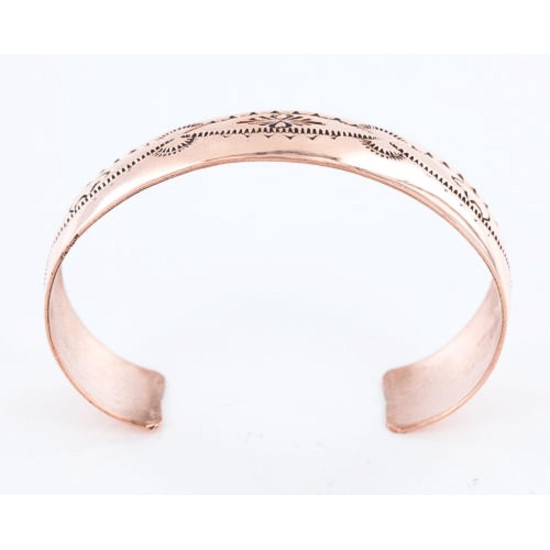 Handmade Certified Authentic Navajo Handstamped Real Handmade Copper Native American Bracelet 371019750110 Handmade Certified Authentic Navajo Handstamped Real Handmade Copper Native American Bracelet 371019750110