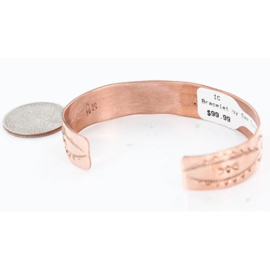 Handmade Certified Authentic Navajo Handstamped Real Handmade Copper Native American Bracelet 371020954495 Handmade Certified Authentic Navajo Handstamped Real Handmade Copper Native American Bracelet 371020954495