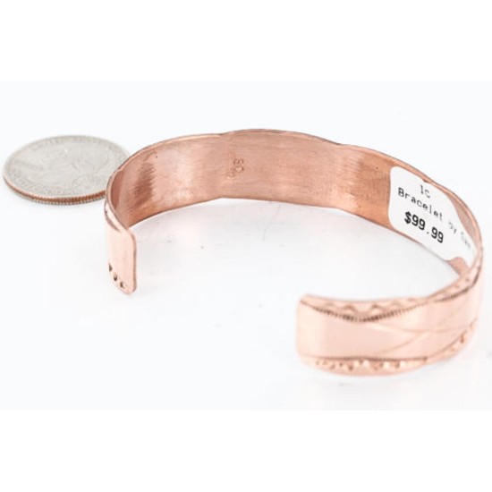 Handmade Certified Authentic Navajo Handstamped Real Handmade Copper Native American Bracelet 371024371885 Handmade Certified Authentic Navajo Handstamped Real Handmade Copper Native American Bracelet 371024371885