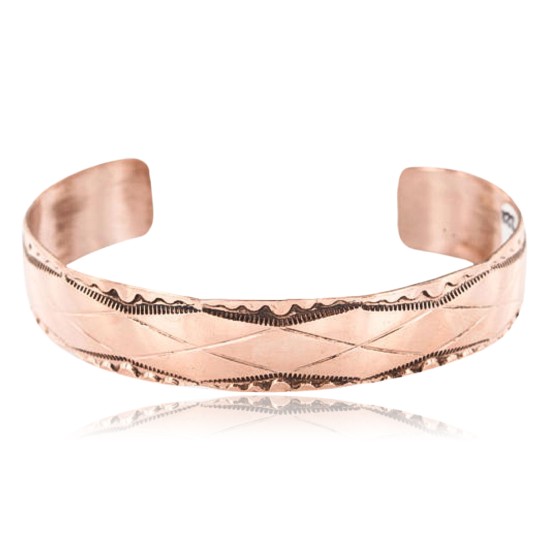 Handmade Certified Authentic Navajo Handstamped Real Handmade Copper Native American Bracelet 371024371885 Handmade Certified Authentic Navajo Handstamped Real Handmade Copper Native American Bracelet 371024371885