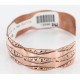 Handmade Certified Authentic Navajo Handstamped Real Handmade Copper Native American Bracelet 371026796616