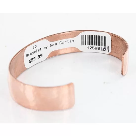 Handmade Certified Authentic Navajo Handstamped Real Handmade Copper Native American Bracelet 390788819383