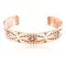 Handmade Certified Authentic Navajo Handstamped Real Handmade Copper Native American Bracelet 390791157071
