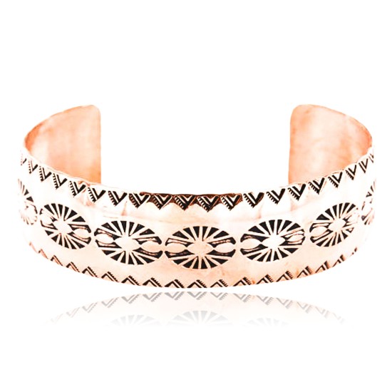 Handmade Certified Authentic Navajo Handstamped Real Handmade Copper Native American Bracelet 390792551058 Handmade Certified Authentic Navajo Handstamped Real Handmade Copper Native American Bracelet 390792551058