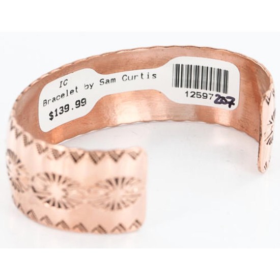 Handmade Certified Authentic Navajo Handstamped Real Handmade Copper Native American Bracelet 390792551058 Handmade Certified Authentic Navajo Handstamped Real Handmade Copper Native American Bracelet 390792551058