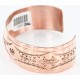 Handmade Certified Authentic Navajo Handstamped Real Handmade Copper Native American Bracelet 390792613844
