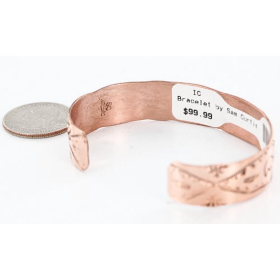 Handmade Certified Authentic Navajo Handstamped Real Handmade Copper Native American Bracelet 390794007874 Handmade Certified Authentic Navajo Handstamped Real Handmade Copper Native American Bracelet 390794007874