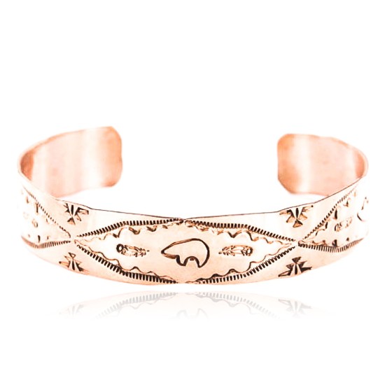 Handmade Certified Authentic Navajo Handstamped Real Handmade Copper Native American Bracelet 390794007874 Handmade Certified Authentic Navajo Handstamped Real Handmade Copper Native American Bracelet 390794007874