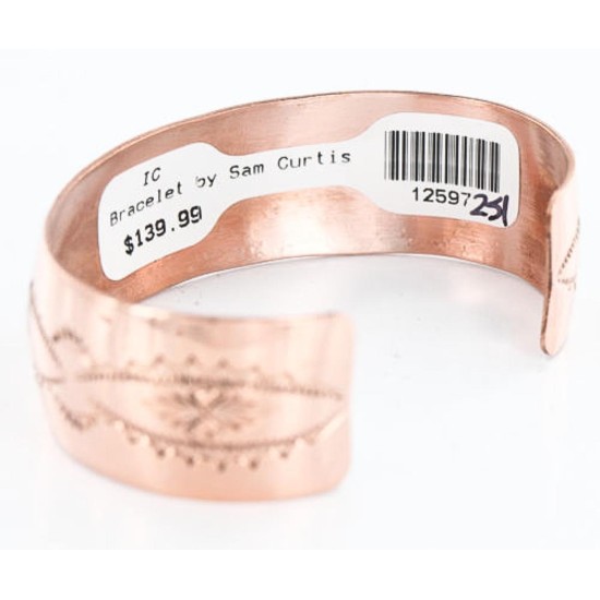 Handmade Certified Authentic Navajo Handstamped Real Handmade Copper Native American Bracelet 390794038337 Handmade Certified Authentic Navajo Handstamped Real Handmade Copper Native American Bracelet 390794038337