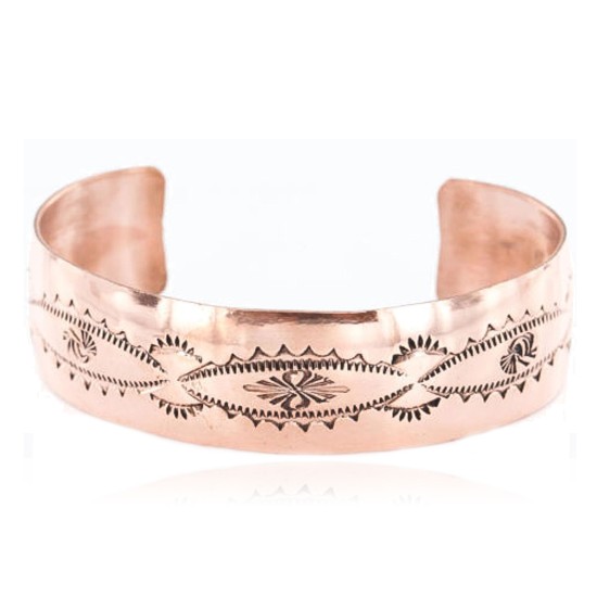 Handmade Certified Authentic Navajo Handstamped Real Handmade Copper Native American Bracelet 390794038337 Handmade Certified Authentic Navajo Handstamped Real Handmade Copper Native American Bracelet 390794038337