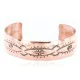 Handmade Certified Authentic Navajo Handstamped Real Handmade Copper Native American Bracelet 390794038337