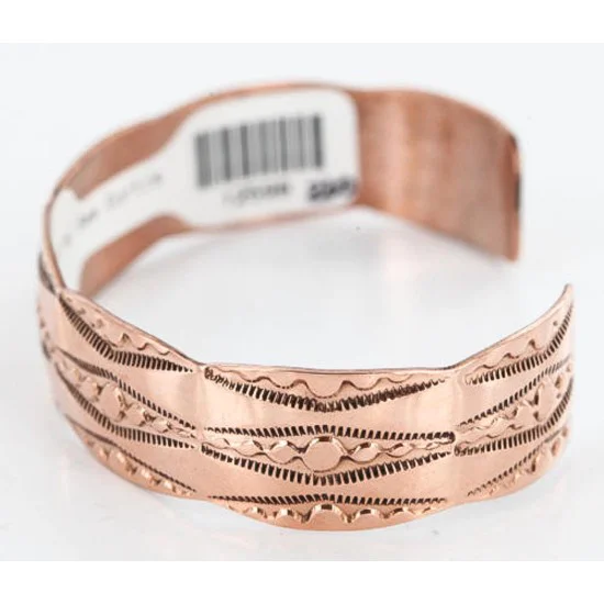 Handmade Certified Authentic Navajo Handstamped Real Handmade Copper Native American Bracelet 390797982986 Handmade Certified Authentic Navajo Handstamped Real Handmade Copper Native American Bracelet 390797982986