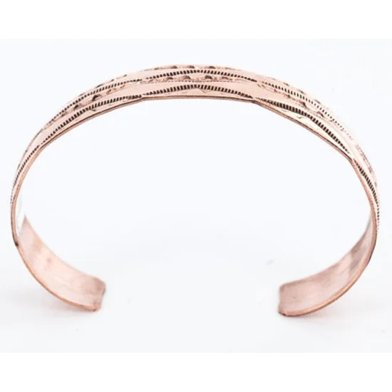 Handmade Certified Authentic Navajo Handstamped Real Handmade Copper Native American Bracelet 390797982986 Handmade Certified Authentic Navajo Handstamped Real Handmade Copper Native American Bracelet 390797982986