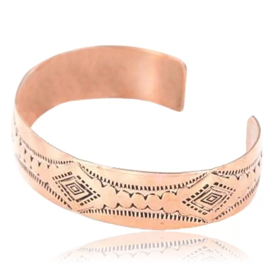Handmade Certified Authentic Navajo Handstamped Real Handmade Copper Native American Bracelet 390824660424 Handmade Certified Authentic Navajo Handstamped Real Handmade Copper Native American Bracelet 390824660424