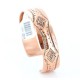 Handmade Certified Authentic Navajo Handstamped Real Handmade Copper Native American Bracelet 390824660424