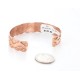 Handmade Certified Authentic Navajo Handstamped Real Handmade Copper Native American Bracelet 390828611618