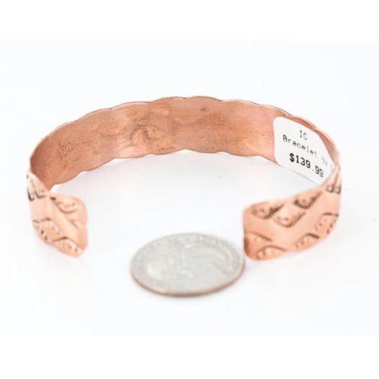 Handmade Certified Authentic Navajo Handstamped Real Handmade Copper Native American Bracelet 390834849546 Handmade Certified Authentic Navajo Handstamped Real Handmade Copper Native American Bracelet 390834849546
