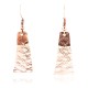 Handmade Certified Authentic Navajo Handstamped Real Handmade Copper Native American Earrings 371044128467
