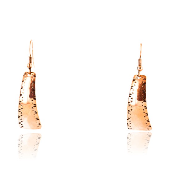 Handmade Certified Authentic Navajo Handstamped Real Handmade Copper Native American Earrings 371051868637