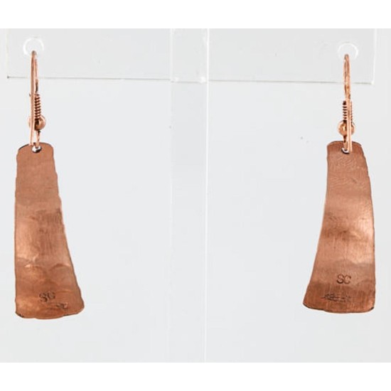 Handmade Copper Navajo Handstamped Earrings 371052399496 Handmade Copper Navajo Handstamped Earrings 371052399496