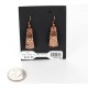 Handmade Certified Authentic Navajo Handstamped Real Handmade Copper Native American Earrings 371052399496