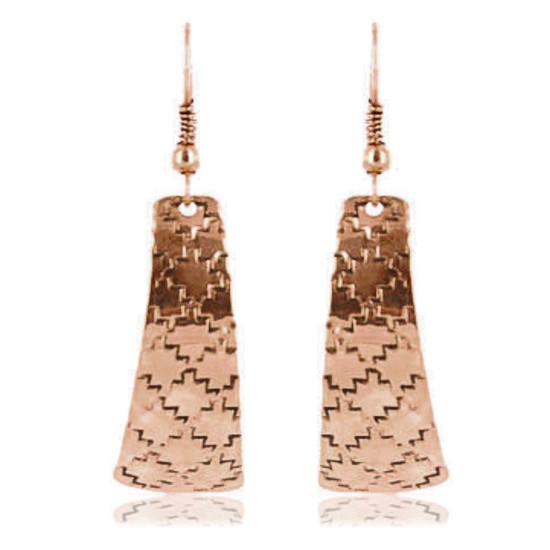 Handmade Certified Authentic Navajo Handstamped Real Handmade Copper Native American Earrings 371056291357 Handmade Certified Authentic Navajo Handstamped Real Handmade Copper Native American Earrings 371056291357