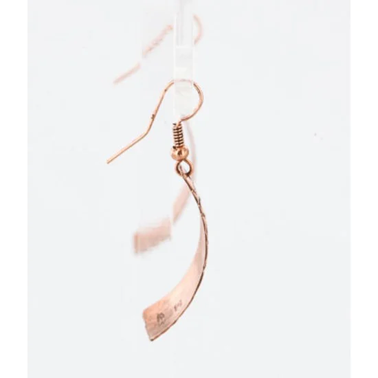 Handmade Certified Authentic Navajo Handstamped Real Handmade Copper Native American Earrings 371057505124